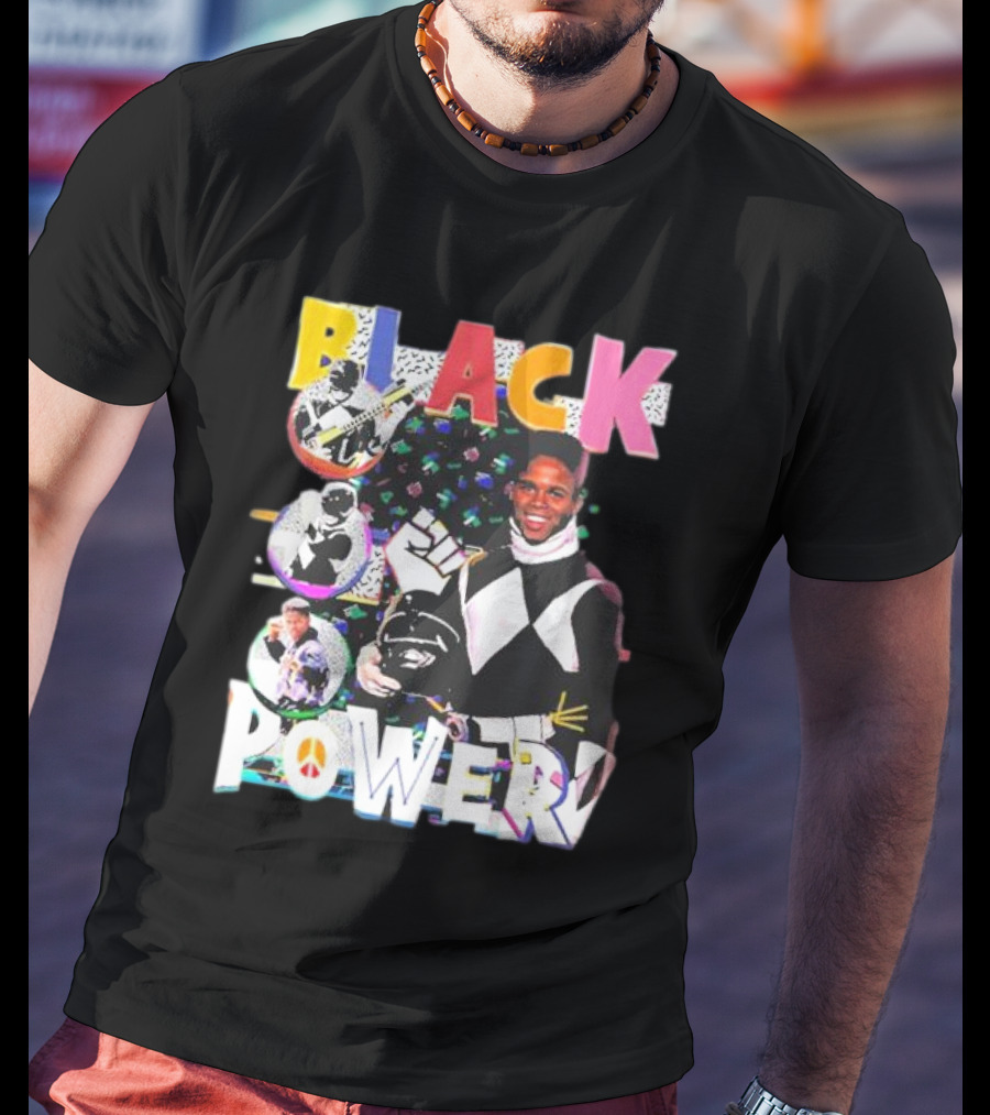 Black Power Mighty Morphin Tribute Go Go T-Shirt