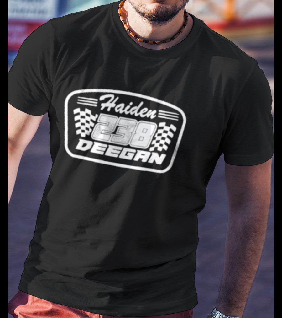 Haiden Deegan 238 Finish Line Racing Checkered Flag T-Shirt