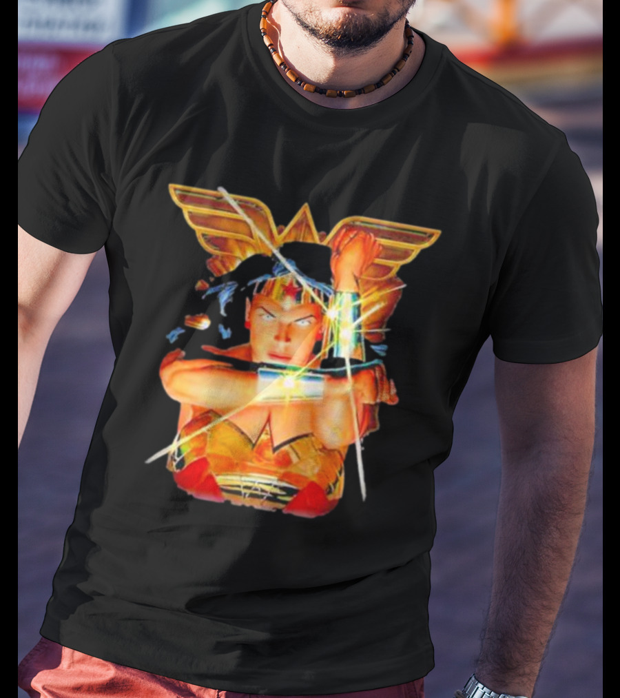 Wonder Woman Bracelets Deflection Wings Emblem T-Shirt