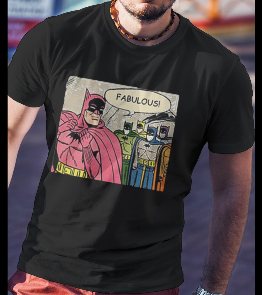 Batman Fabulous Pink Costume Comic Panel T-Shirt