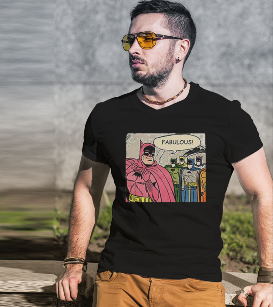 Batman Fabulous Pink Costume Comic Panel T-Shirt