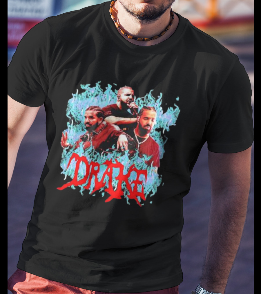 Comfort Colors Drake Flame Graphic Merch T-Shirt