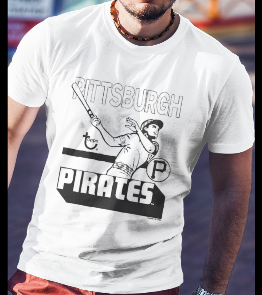 Pittsburgh Pirates Topps Retro Baseball Player T-Shirt