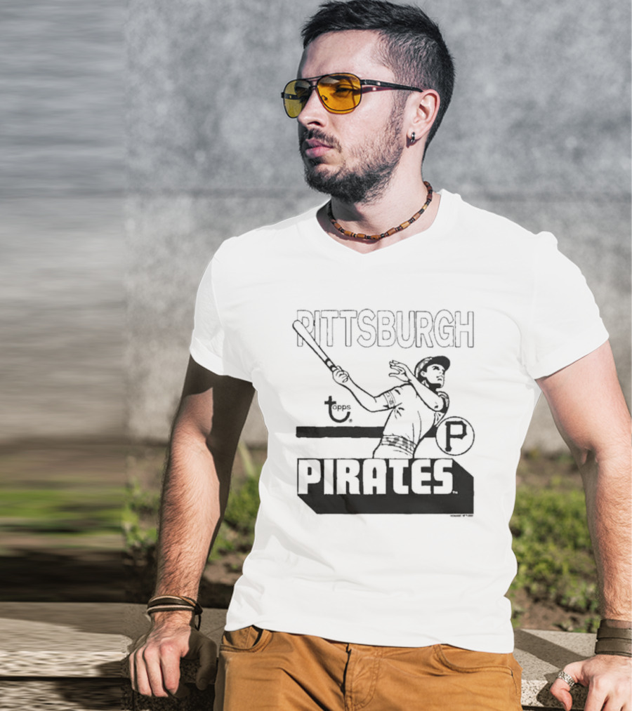 Pittsburgh Pirates Topps Retro Baseball Player T-Shirt