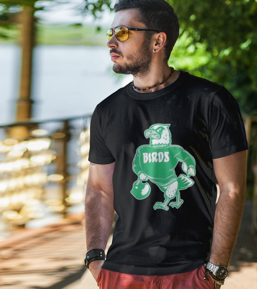 Philly Birds Mascot In Green Sweater Iconic T-Shirt