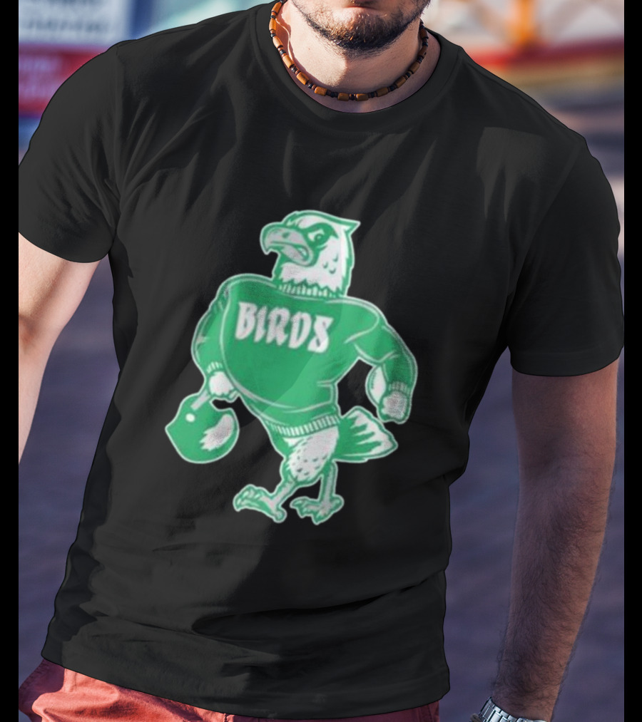 Philly Birds Mascot In Green Sweater Iconic T-Shirt