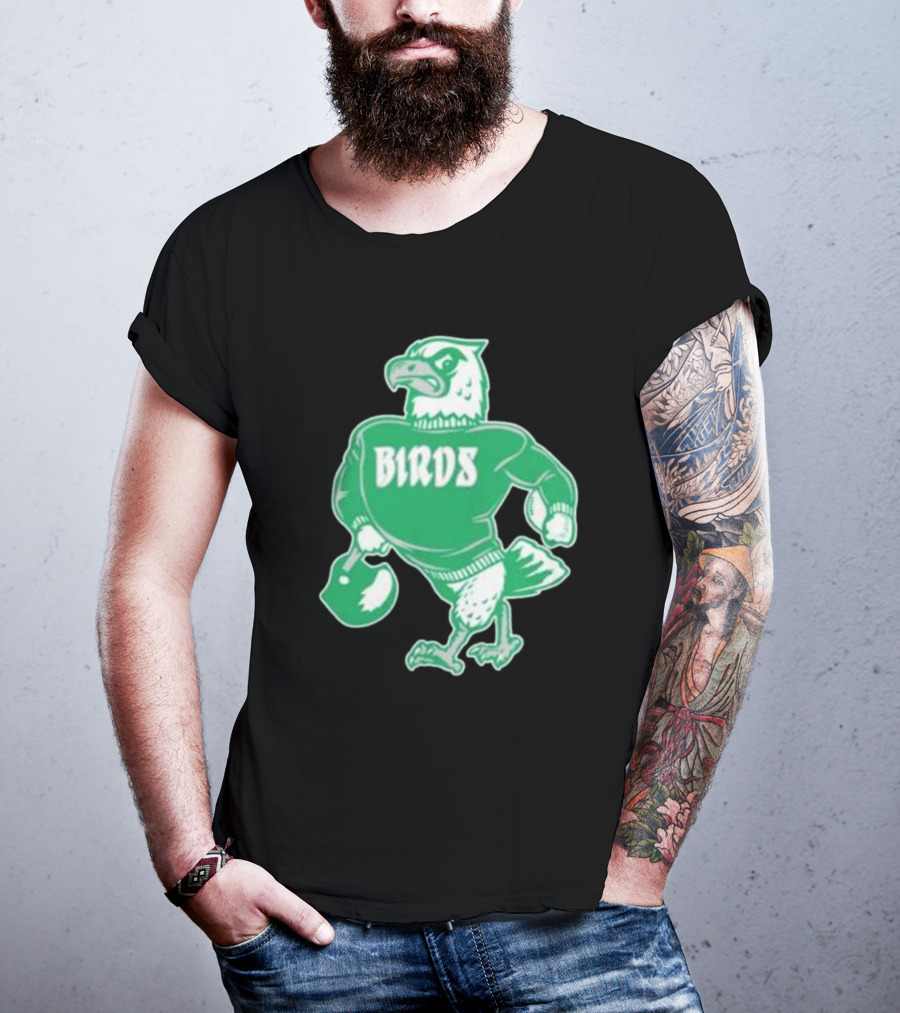 Philly Birds Mascot In Green Sweater Iconic T-Shirt