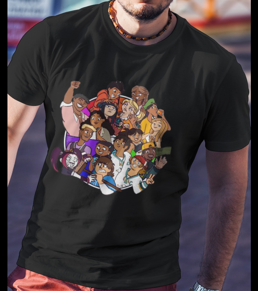 Terry McGurrin Total Drama Colorful Characters Circle T-Shirt