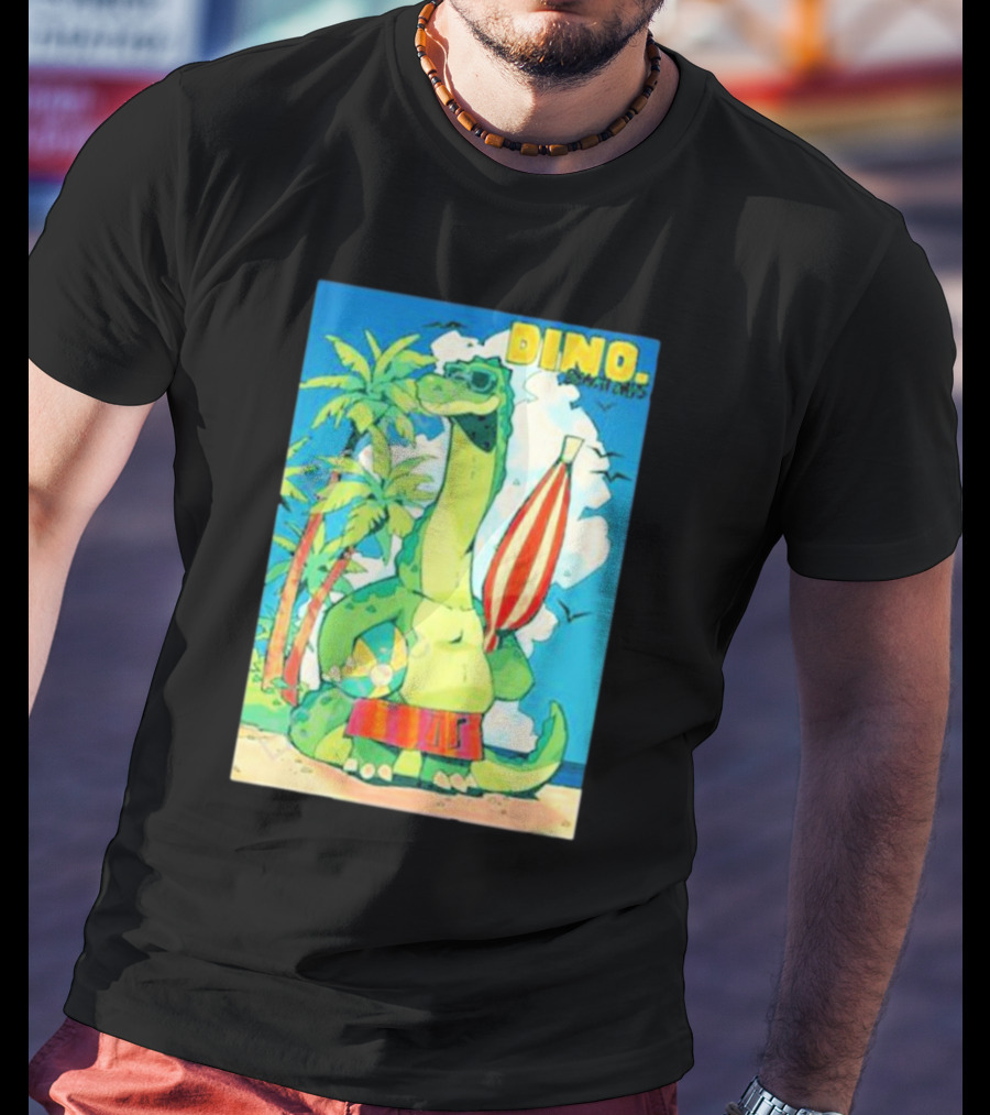 Dino Beach Days Noodle Shop Adventures T-Shirt