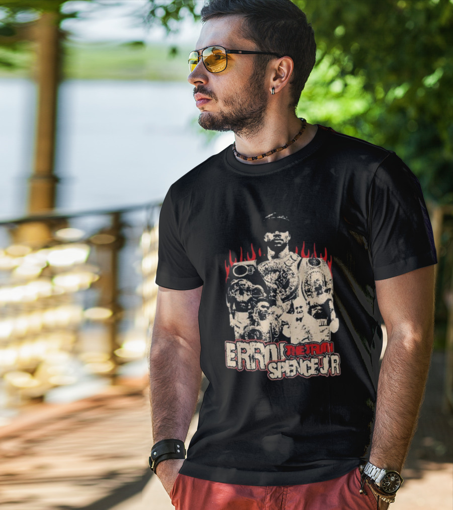 Errol Spence Jr. The Truth Takeover Flames Champion T-Shirt
