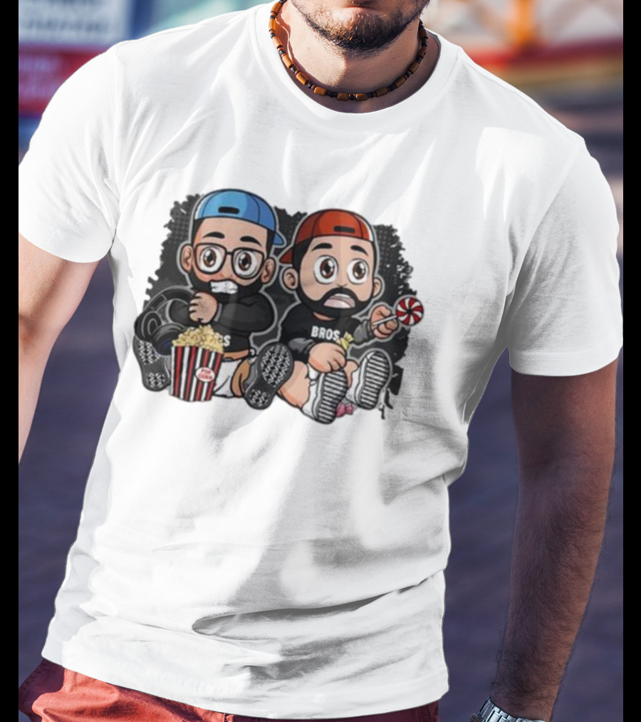 JK Bros Caca Babies Popcorn Lollipop Cap Duo Bros T-Shirt
