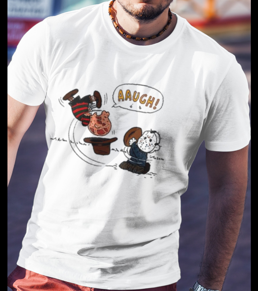 Aaugh Freddy Charlie Brown Halloween Mashup T-Shirt