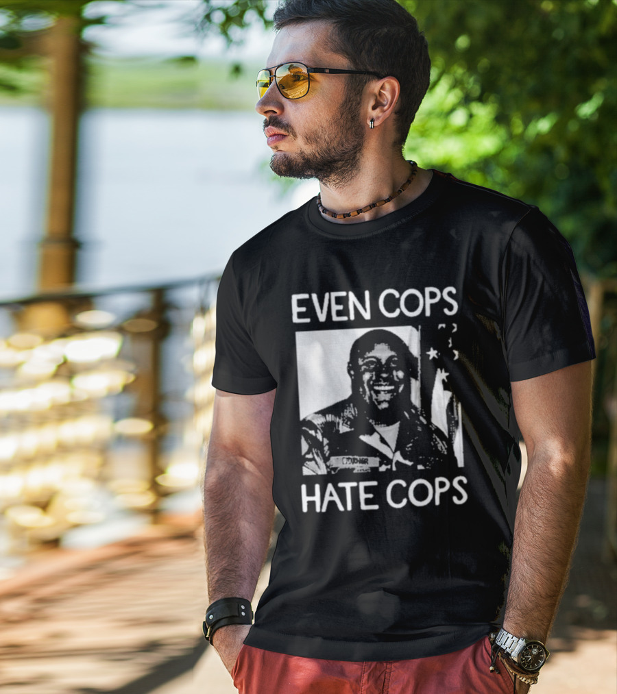 Even Cops Hate Cops Christopher Dorner American Flag T-Shirt