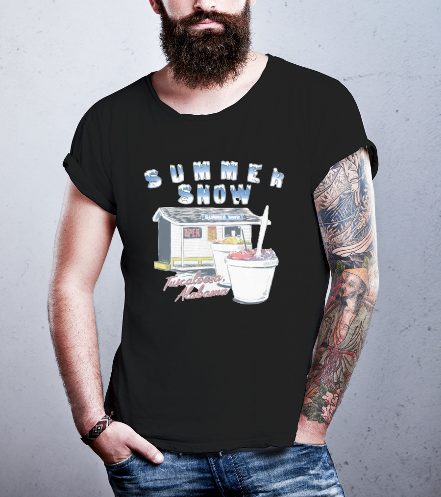 Summer Snow Tuscaloosa Alabama Open Shaved Ice Cups T-Shirt