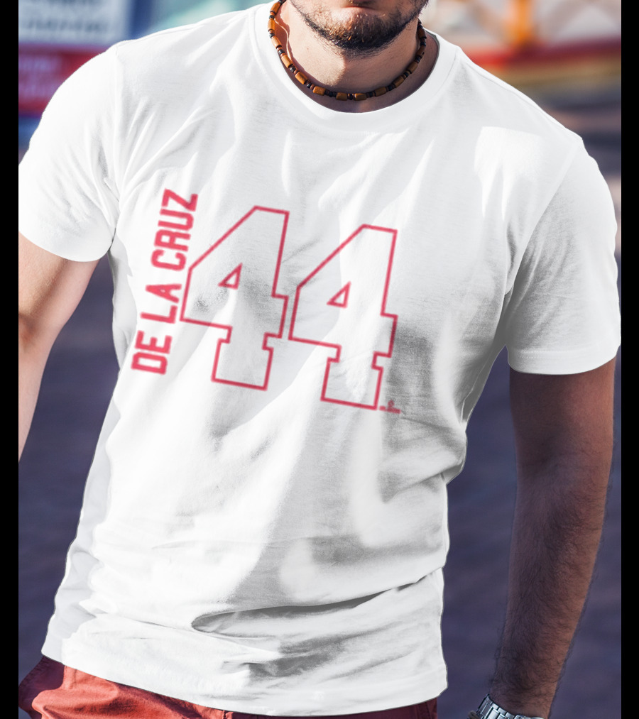 Elly De La Cruz Cincinnati Reds 44 ’47 Name And Number T-Shirt