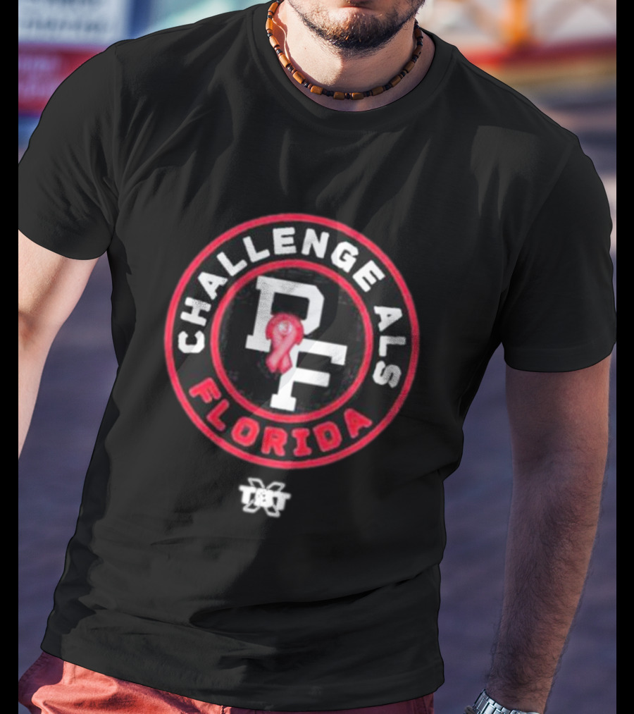 Challenge ALS Florida PF TBT Basketball Pete Frates T-Shirt