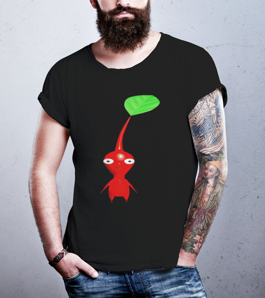 Pikmin Red Pikpik Character With Leaf Stem T-Shirt