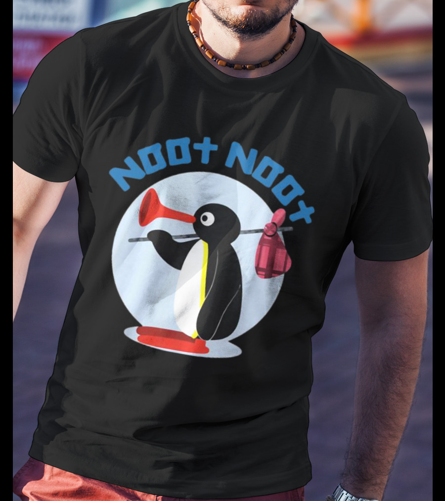 NOOT NOOT Pingu Penguin Red Horn Backpack Circle T-Shirt