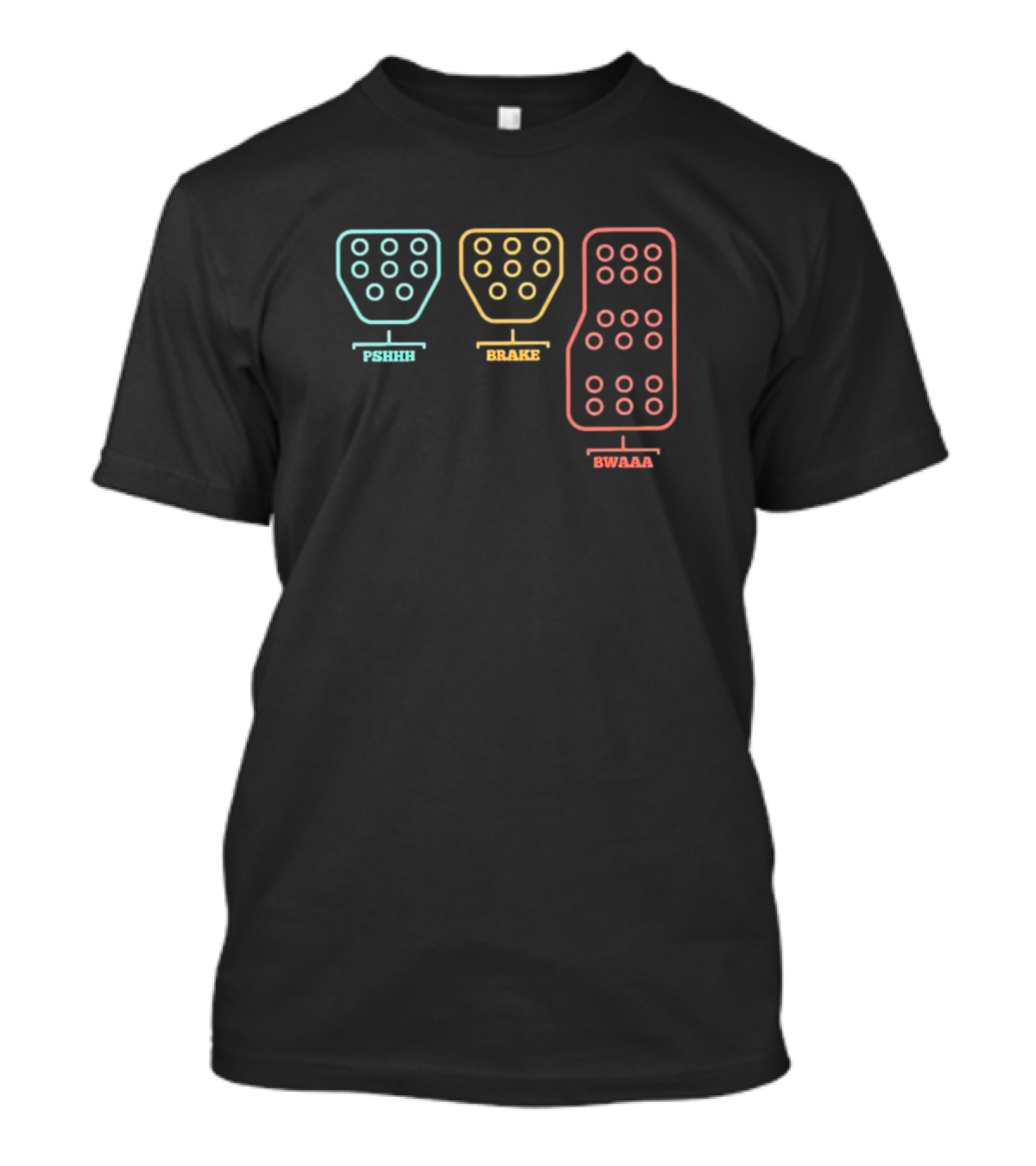 Pshhh Brake Bwaaa Racing Pedals T-Shirt