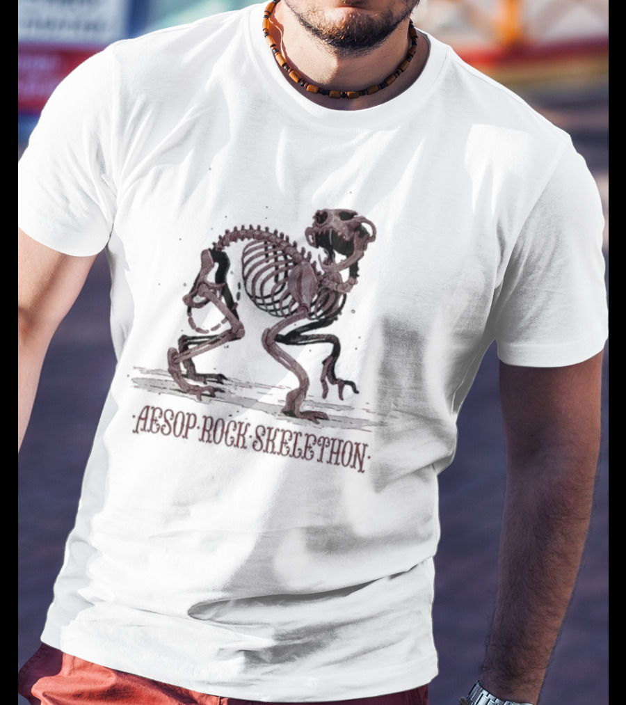 Aesop Rock Skelethon Whiskers T-Shirt