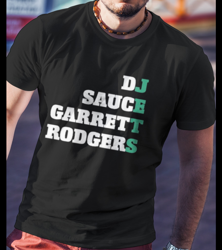 DJ Sauce Garrett Rodgers New York Jets T-Shirt