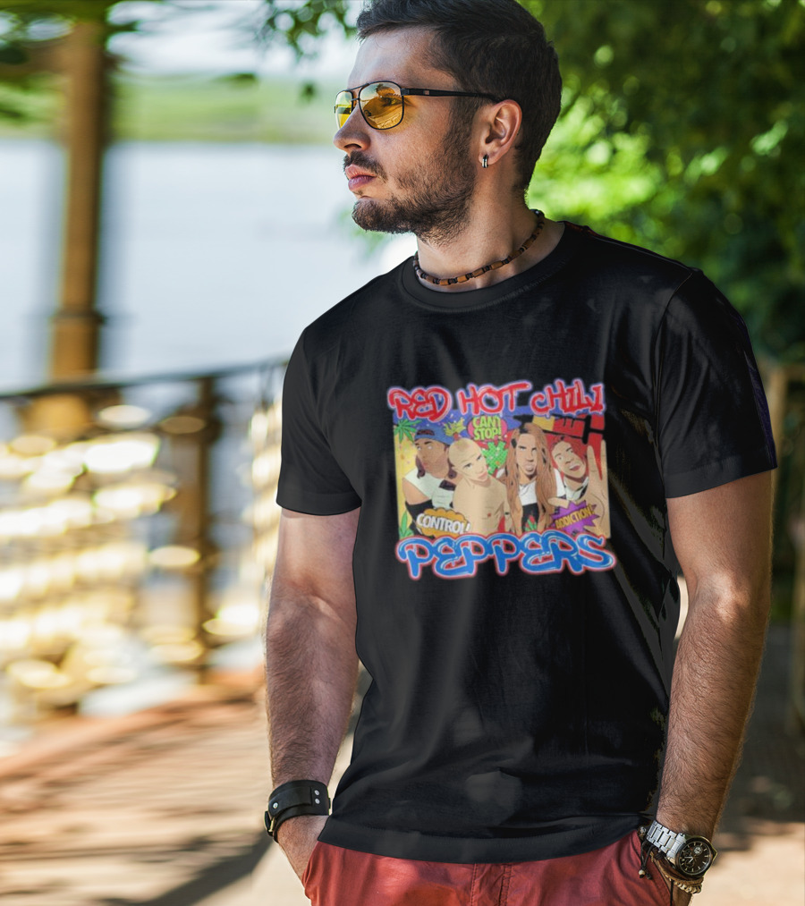 Red Hot Chili Peppers Can't Stop Control Addiction T-Shirt