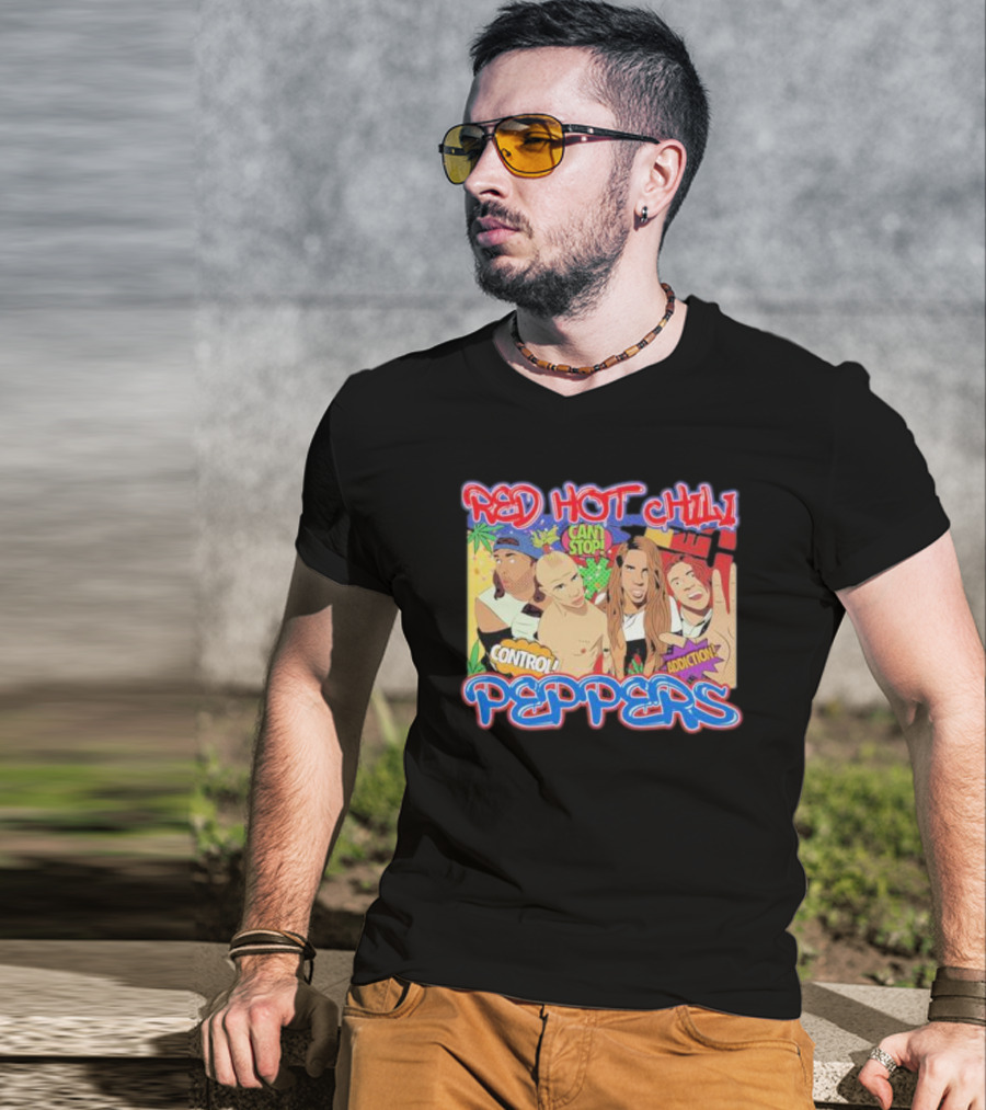 Red Hot Chili Peppers Can't Stop Control Addiction T-Shirt