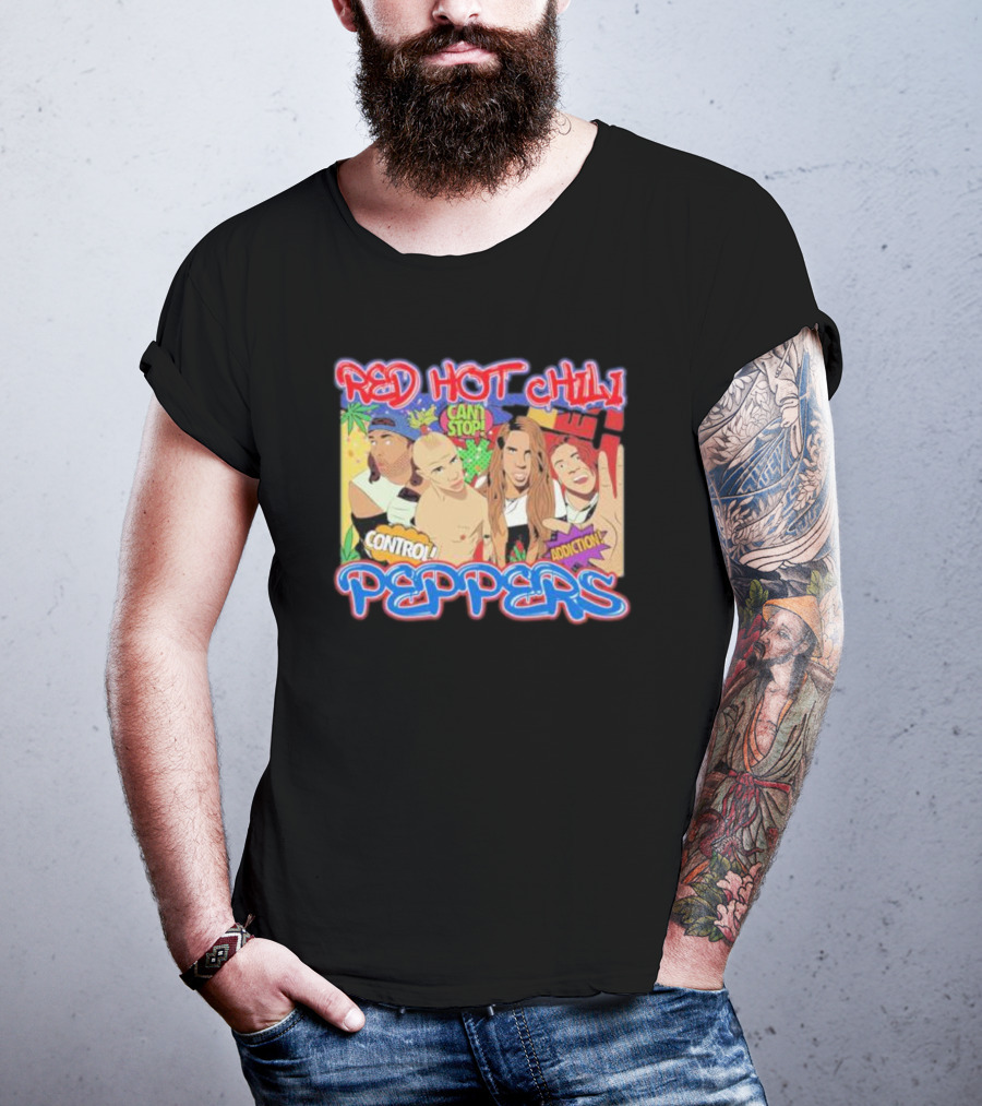 Red Hot Chili Peppers Can't Stop Control Addiction T-Shirt