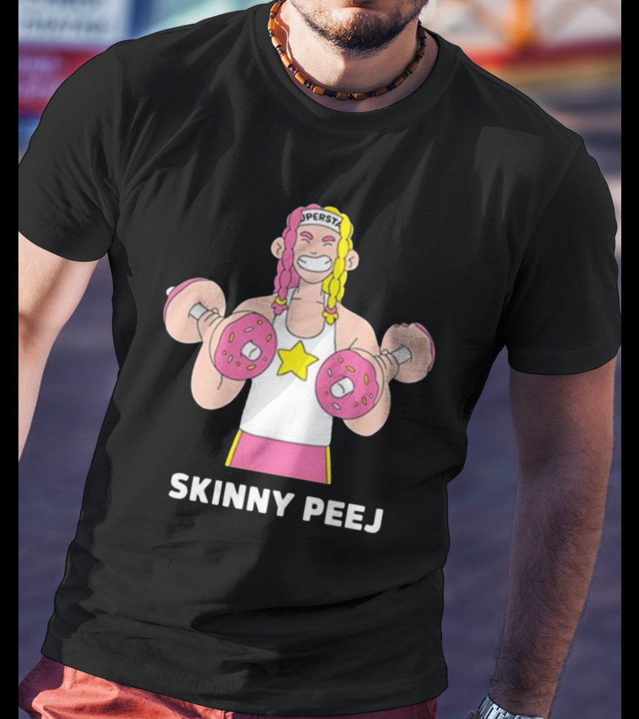 Skinny Peej Lifting Donut Weights Superstarz T-Shirt