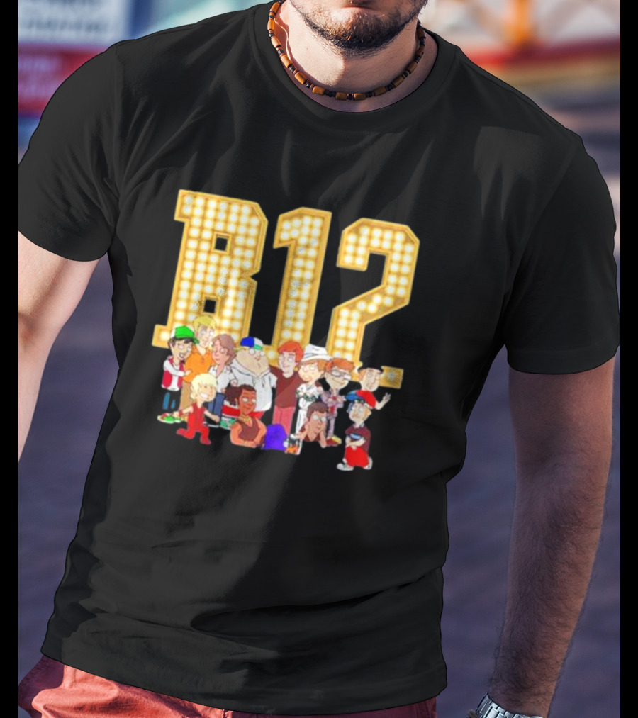 B12 Boys 12 Comic Con Animated Characters Ensemble T-Shirt