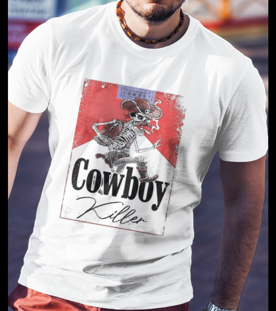 Cowboy Killer Jason Aldean Skeleton Cowboy T-Shirt