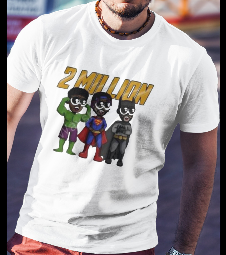 Daydrian Harding 2 Million Subscribers Superhero T-Shirt