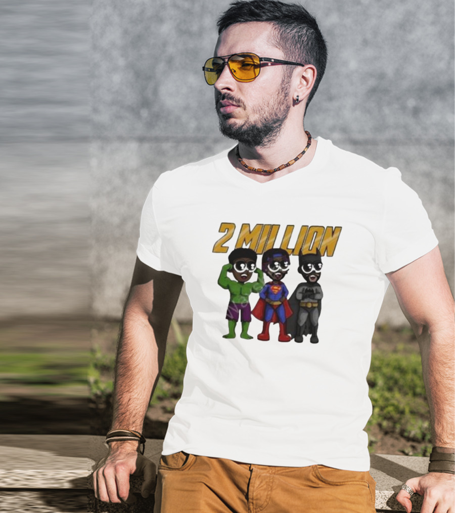 Daydrian Harding 2 Million Subscribers Superhero T-Shirt