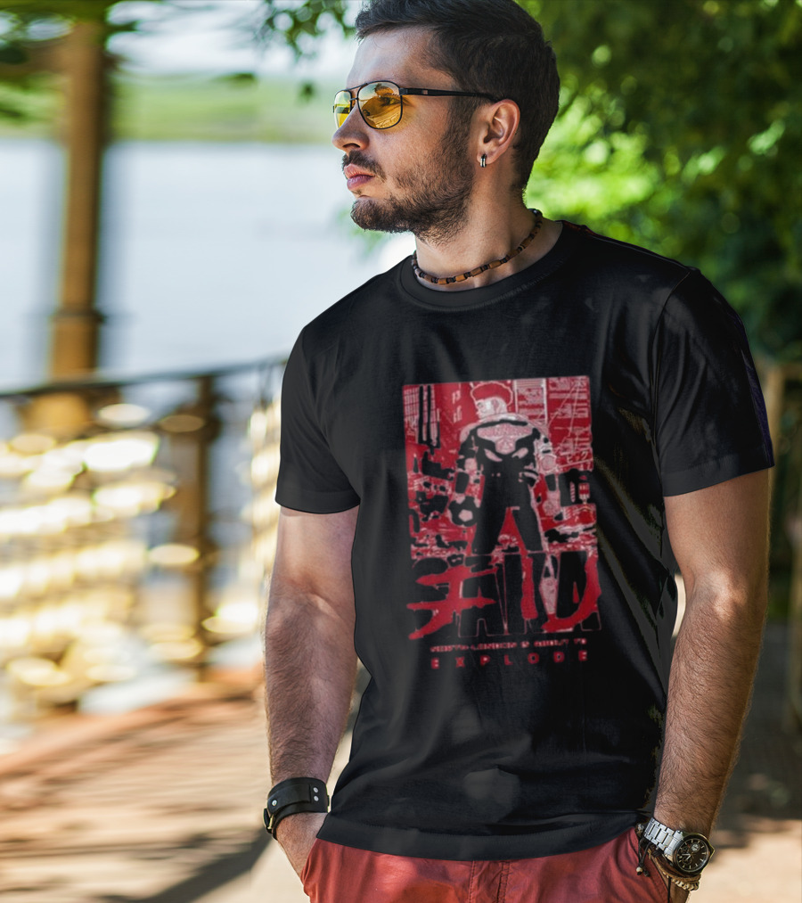 Cunners North London Sakura Manga Explode Iconic Red Urban T-Shirt