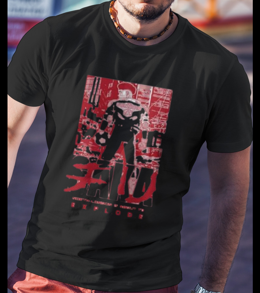 Cunners North London Sakura Manga Explode Iconic Red Urban T-Shirt