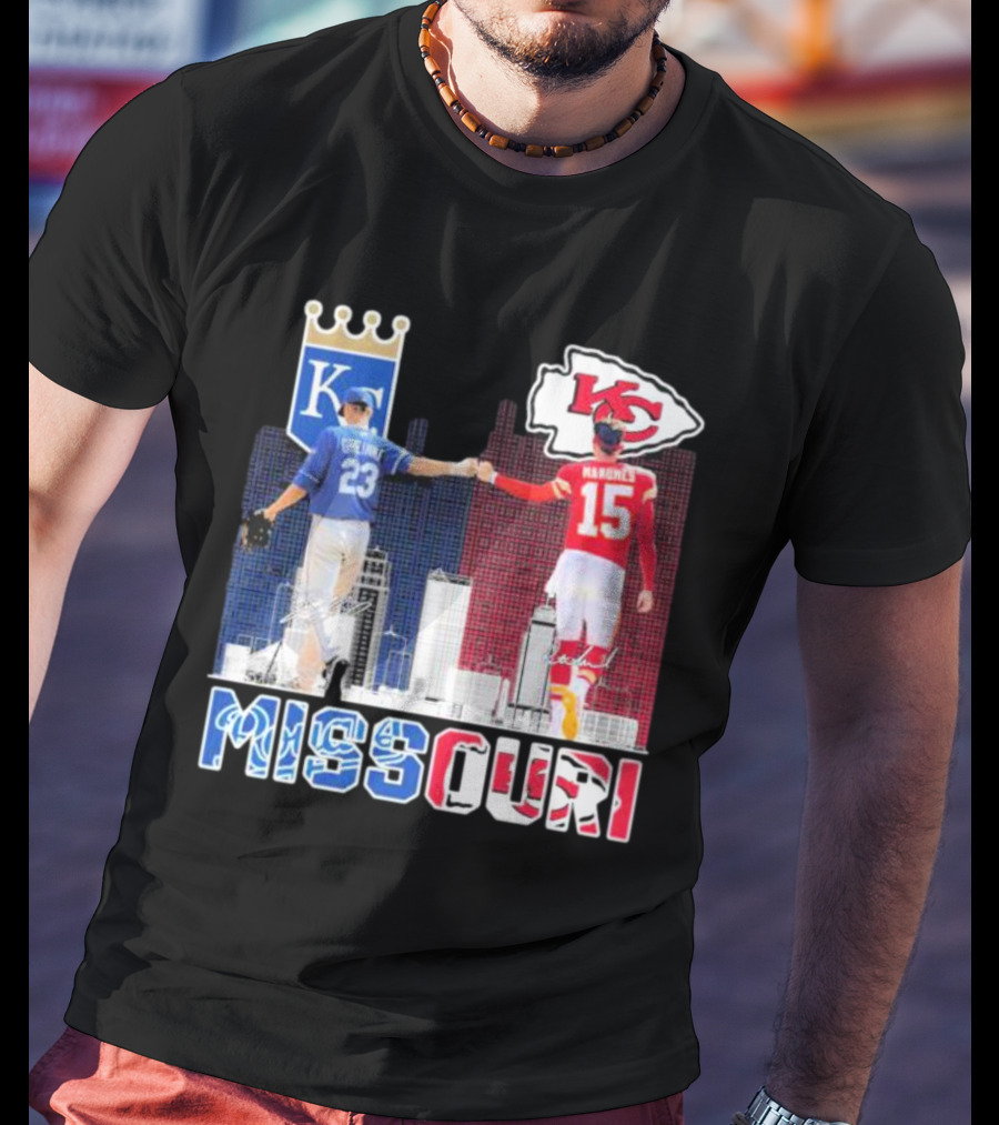Missouri Kansas City Chiefs Mahomes Royals Greinke T-Shirt