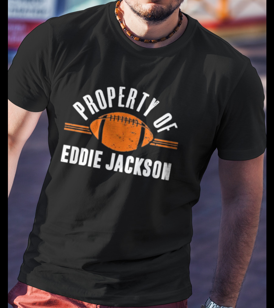 Property Of Eddie Jackson Chicago Football T-Shirt
