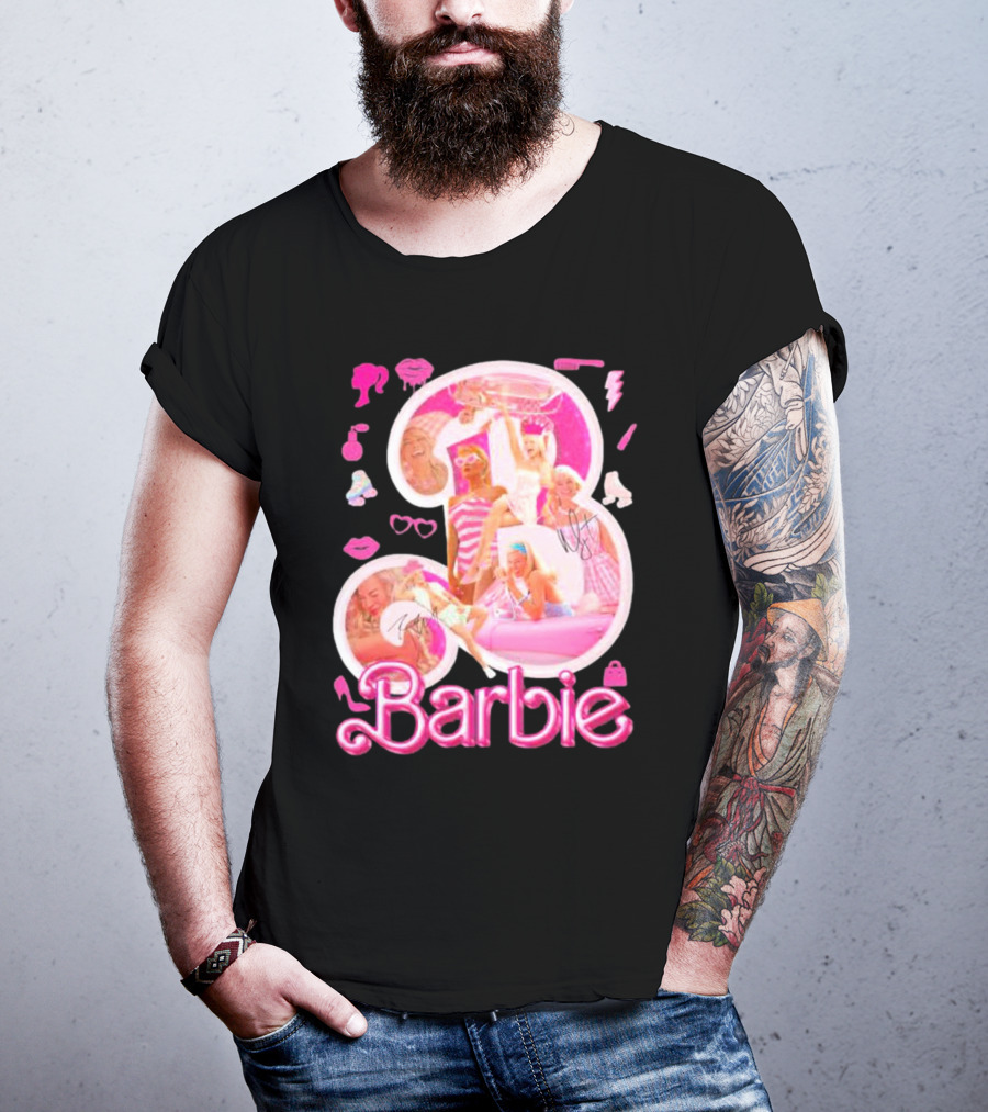 Barbie Pink Glam Fashion Icons Party T-Shirt