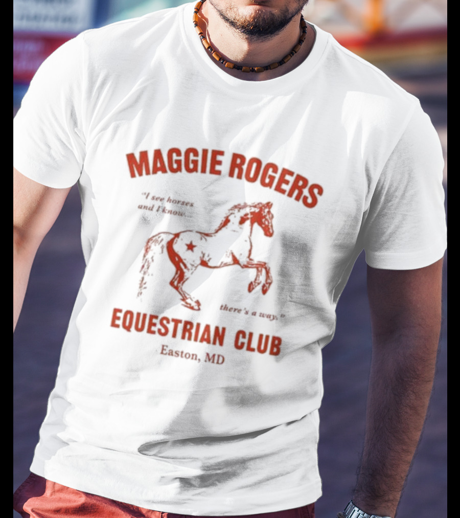 Maggie Rogers Equestrian Club Easton MD I Am Heaven And I Know. Here's A Map T-Shirt