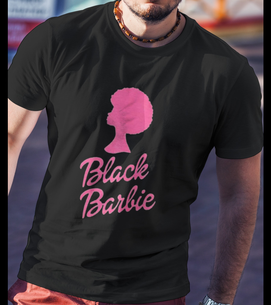 Black Barbie Afro Fan T-Shirt