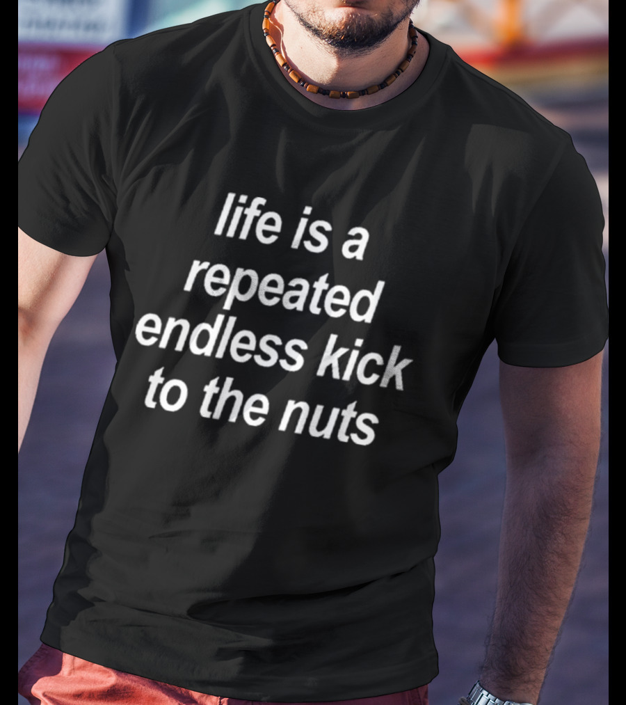 Life Is A Repeated Endless Kick To The Nuts T-Shirt
