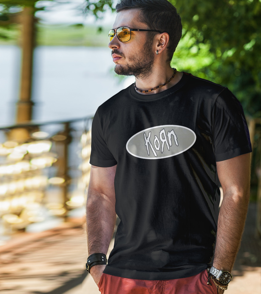 Crazy Ass Moments In Nu Metal History Korn Logo The 1st Amendment Except In Michigan T-Shirt