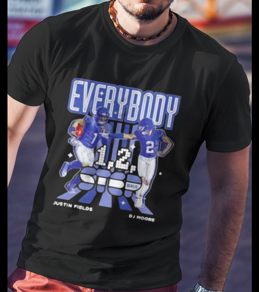 Everybody 1 2 Step Justin Fields DJ Moore Chicago Bears T-Shirt