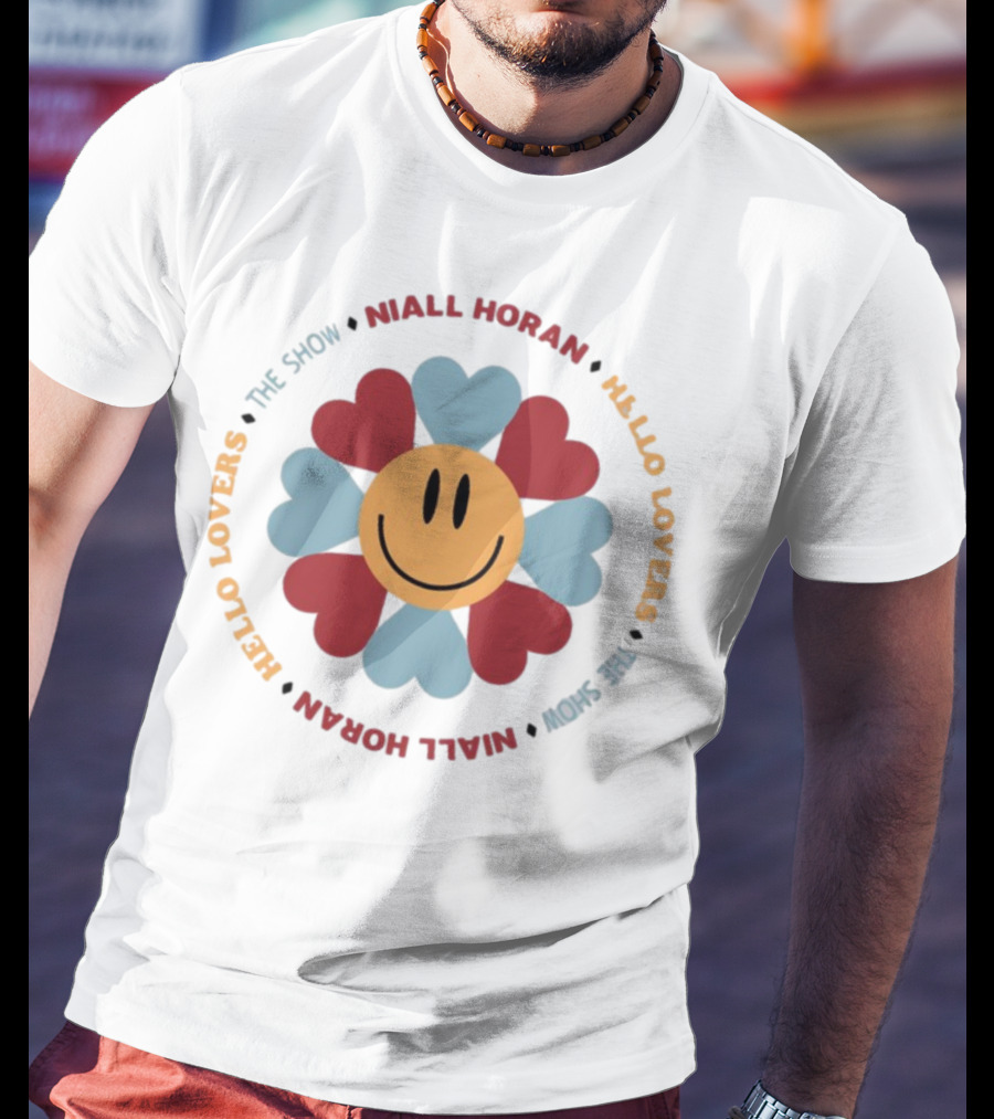 Hello Lovers Niall Horan The Show Smiley Heart Flower T-Shirt