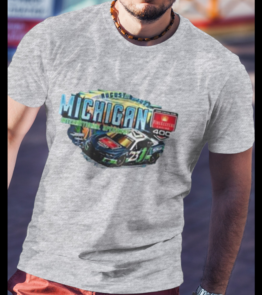 August Michigan International Speedway FireKeepers Casino 400 Race Car 23 T-Shirt