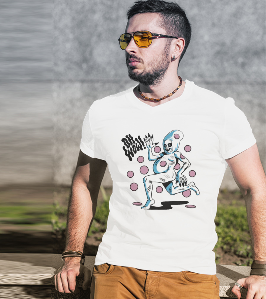 House Of Jimbo Merch Casper The Boloney Ghost Oh Wow Polka Dots T-Shirt