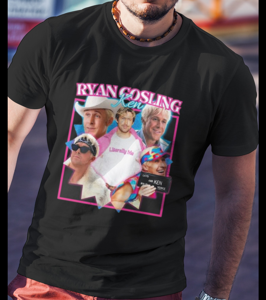 Ryan Gosling Ken Literally Me Ken Barbie Movie LAPD Ken Venice T-Shirt