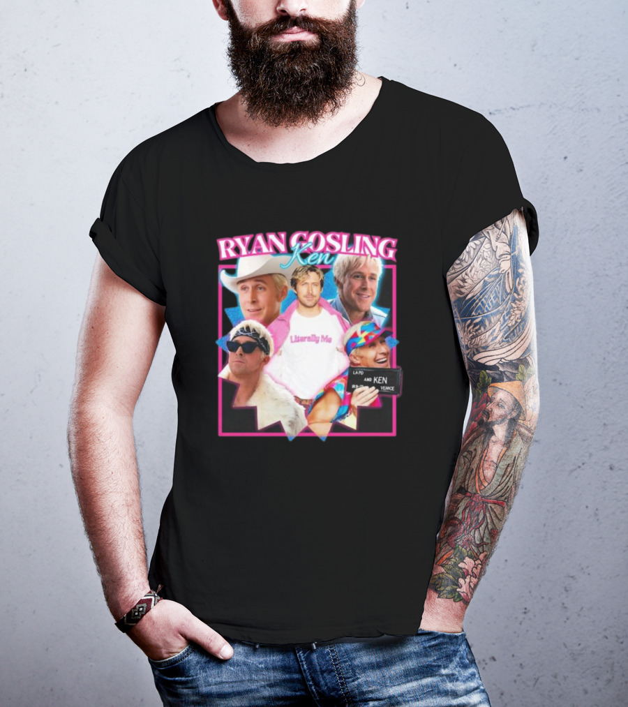 Ryan Gosling Ken Literally Me Ken Barbie Movie LAPD Ken Venice T-Shirt