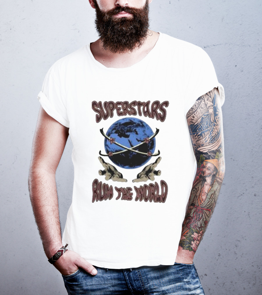 Superstars Run The World Planet T-Shirt