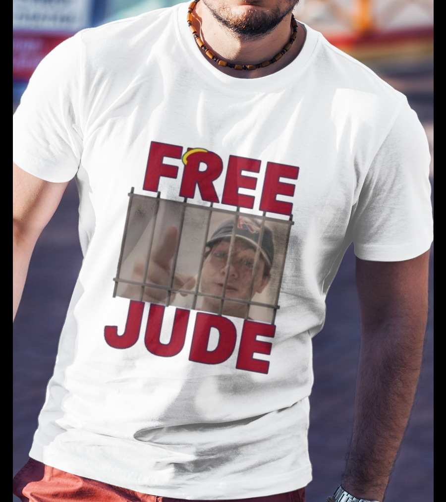 Gohalos Free Jude New Prison Bars Hat Pointing T-Shirt